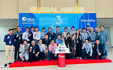 Amkor Vietnam team celebrating 3rd anniversary